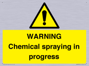 WARNING Chemical spraying in progress